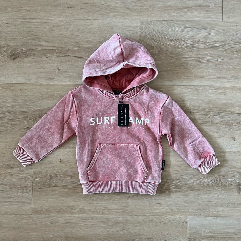 NWT Little Bipsy Red Wash Sweatshirt Size 18-24 Months